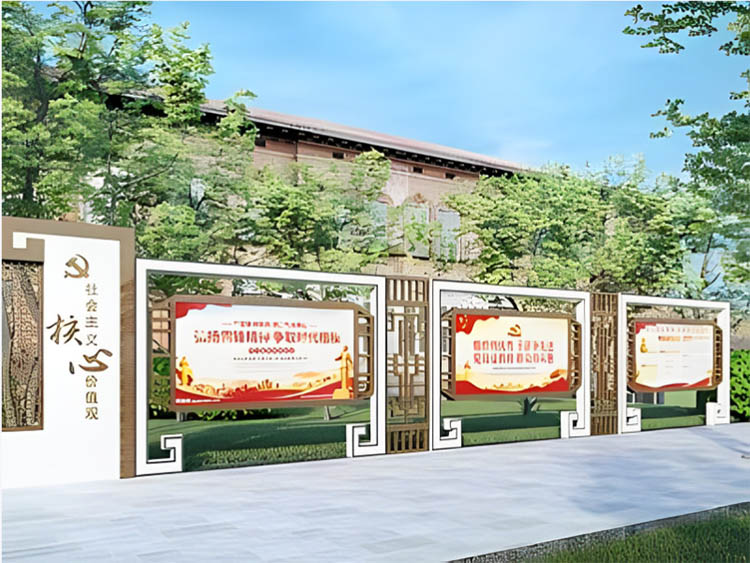 鄭州校園文化建設-校園多類型櫥窗設計